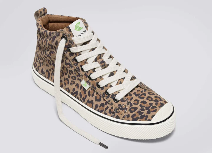 OCA High Stripe Leopard Print Suede Sneaker Men - Image 4