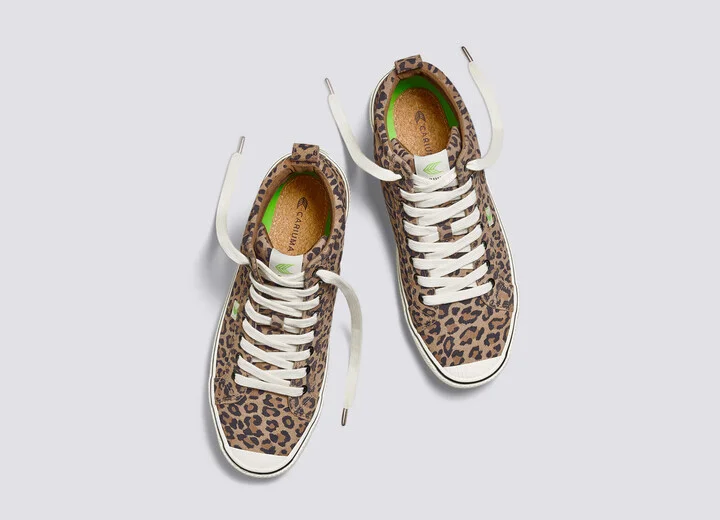 OCA High Stripe Leopard Print Suede Sneaker Men - Image 8