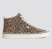 OCA High Stripe Leopard Print Suede Sneaker Men - Image 10