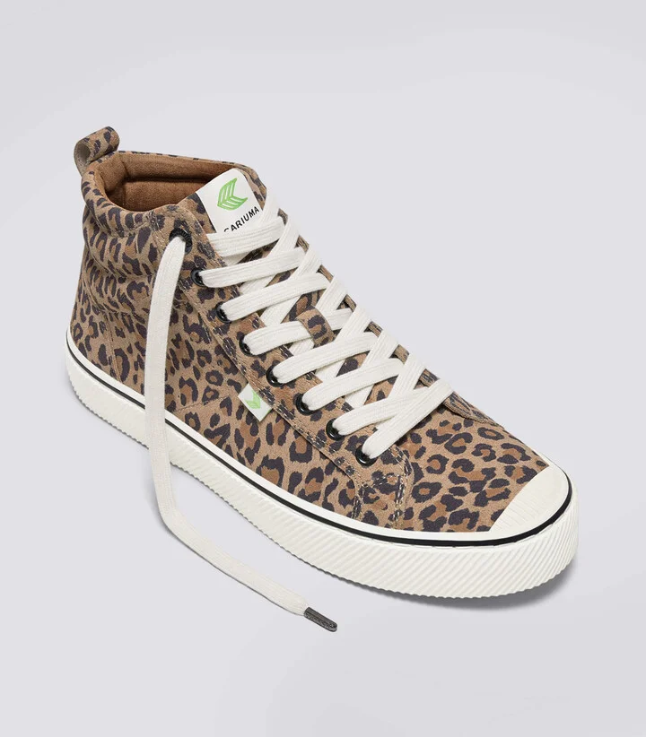 OCA High Stripe Leopard Print Suede Sneaker Men - Image 11