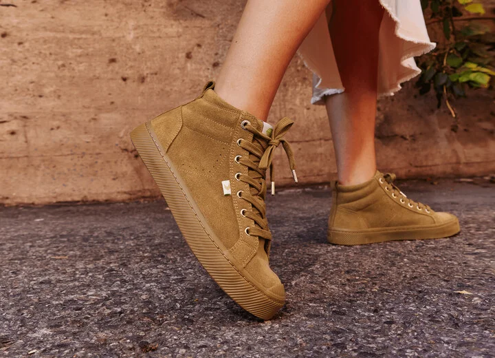 OCA High Stripe Leopard Print Suede Sneaker Women - Image 5