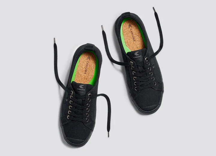 OCA Low All Black Canvas Sneaker Women - Image 9