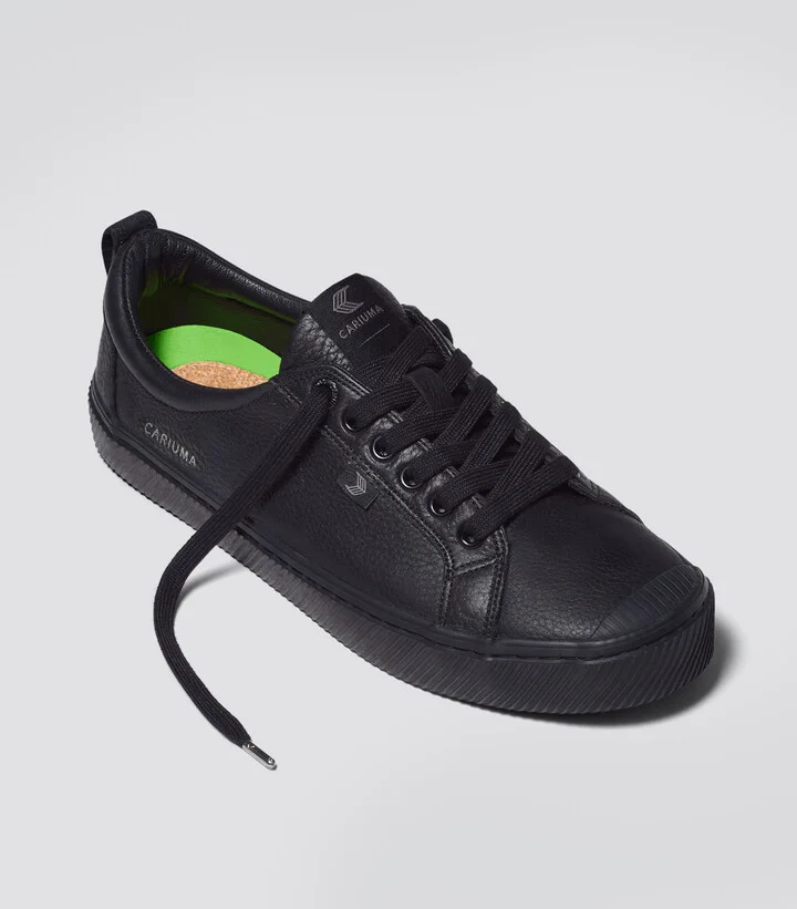 OCA Low All Black Premium Leather Sneaker Men - Image 2