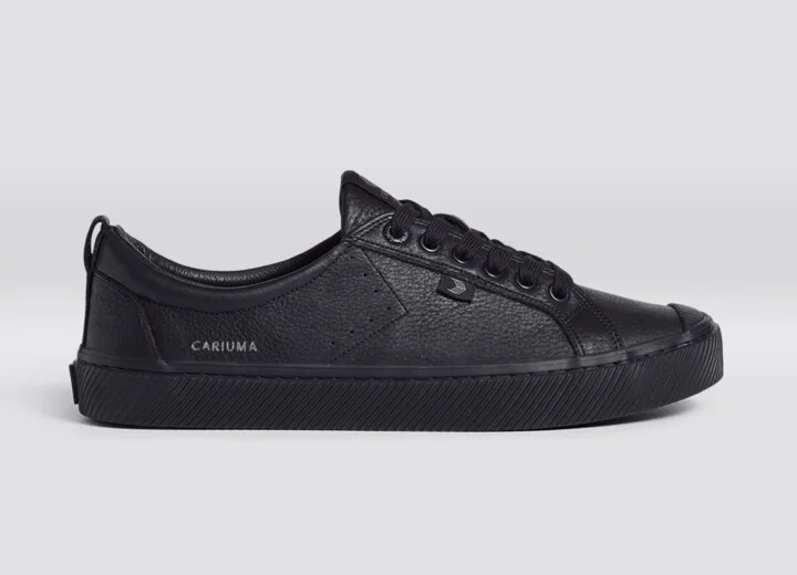 OCA Low All Black Premium Leather Sneaker Men - Image 3