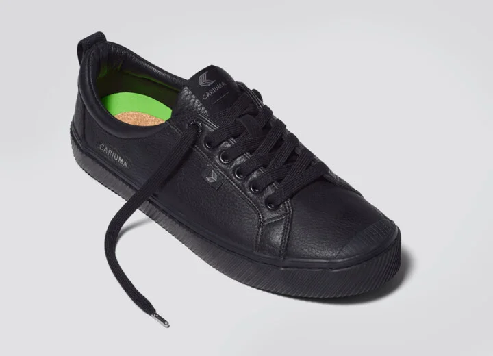 OCA Low All Black Premium Leather Sneaker Men - Image 4