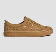 OCA Low All Camel Suede Embroidered Sneaker - Image 4