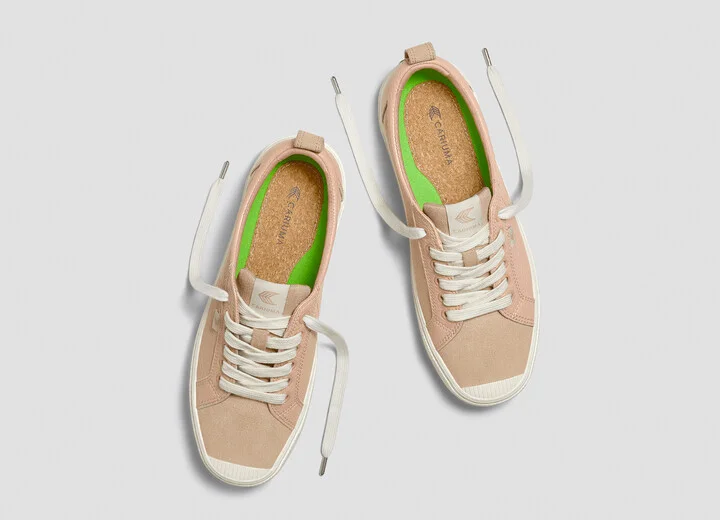 OCA Low Beige Premium Leather Nude Suede Sneaker Men - Image 8