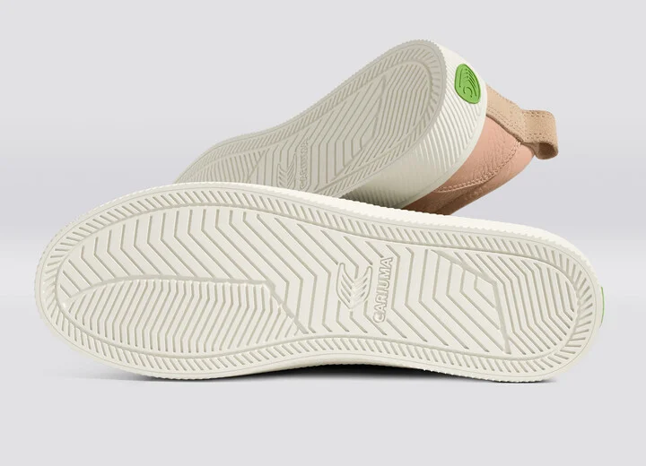 OCA Low Beige Premium Leather Nude Suede Sneaker Women - Image 6