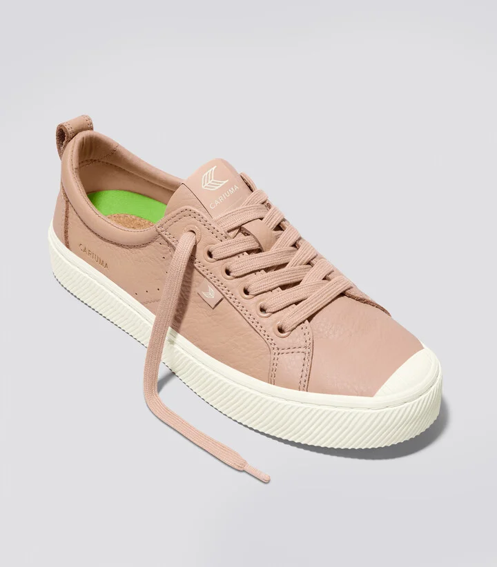 OCA Low Beige Premium Leather Sneaker Men - Image 2