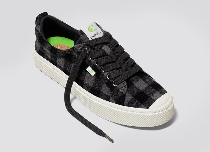 OCA Low Black Plaid Sneaker Men - Image 4