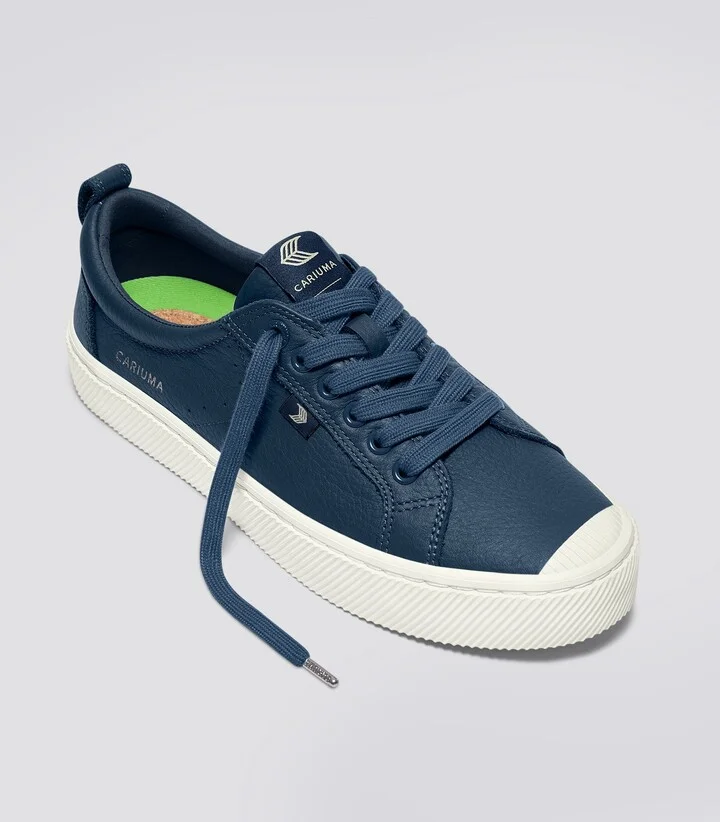 OCA Low Dark Denim Premium Leather Sneaker Men - Image 2