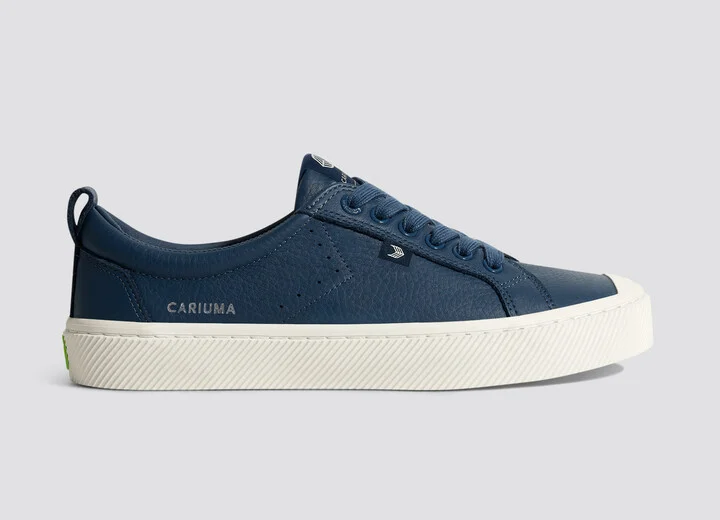 OCA Low Dark Denim Premium Leather Sneaker Men - Image 3