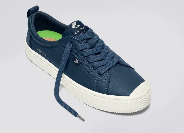 OCA Low Dark Denim Premium Leather Sneaker Men - Image 4