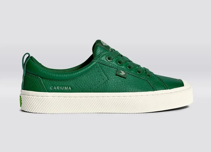OCA Low Forest Green Premium Leather Sneaker Men - Image 2