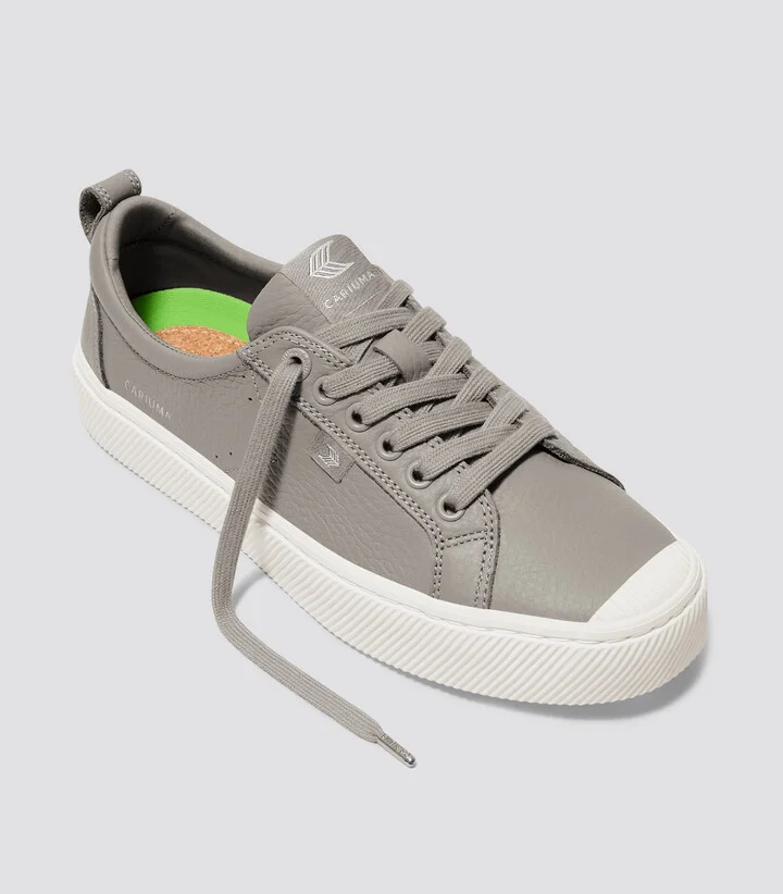 OCA Low Grey Premium Leather Sneaker Women - Image 2