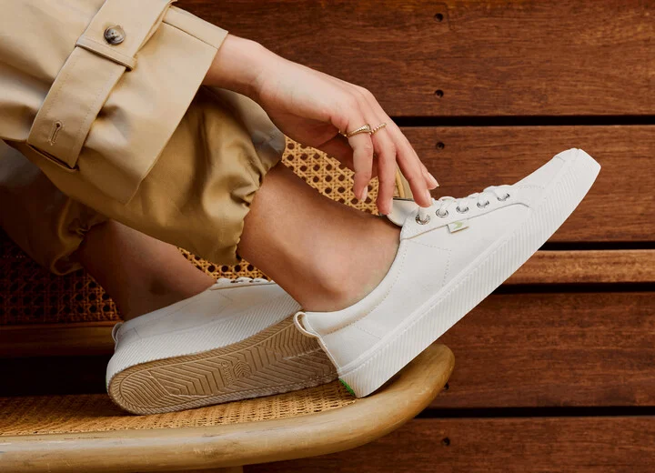 OCA Low Gum Off-White Canvas Sneaker Women - Image 5