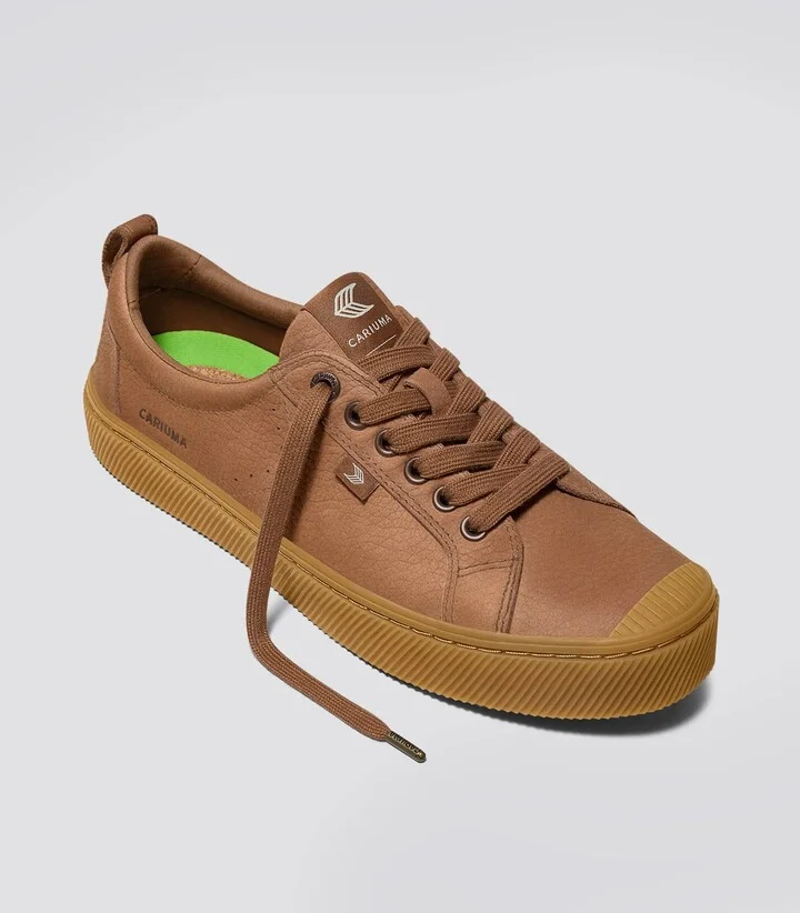 OCA Low Gum Sienna Brown Premium Leather Sneaker Men - Image 2