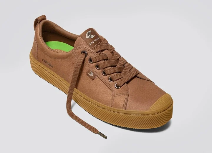 OCA Low Gum Sienna Brown Premium Leather Sneaker Men - Image 4