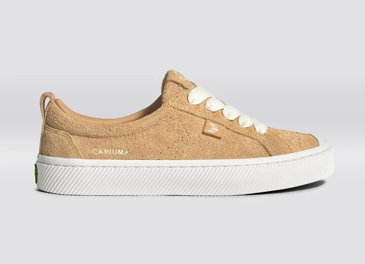 OCA Low Latte Hairy Suede Sneaker - Image 2