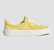 OCA Low Lemonade Yellow Hairy Suede Sneaker - Image 3