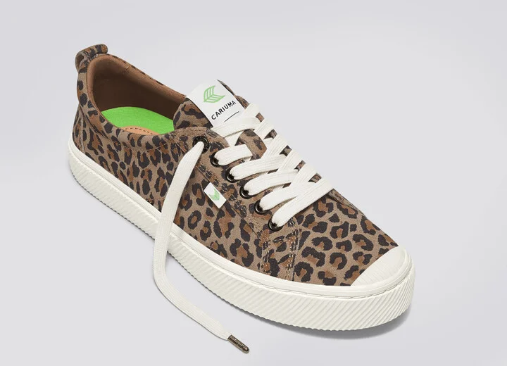 OCA Low Leopard Print Suede Sneaker Men - Image 4