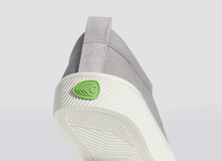 OCA Low Light Grey Canvas Vintage White Suede Sneaker Women - Image 6