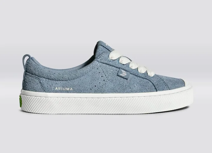 OCA Low Mirage Blue Hairy Suede Sneaker - Image 2