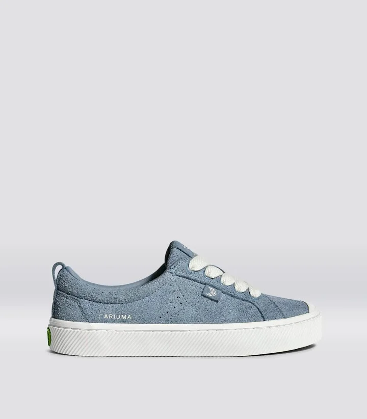 OCA Low Mirage Blue Hairy Suede Sneaker
