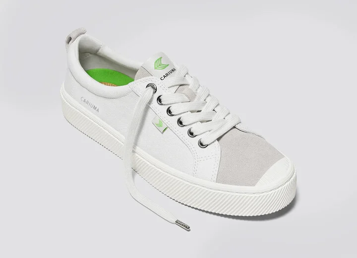 OCA Low Off-White Canvas Vintage White Suede Sneaker Women - Image 4