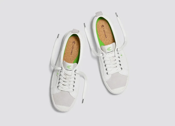OCA Low Off-White Canvas Vintage White Suede Sneaker Women - Image 7
