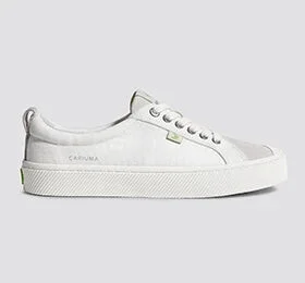 OCA Low Off-White Canvas Vintage White Suede Sneaker Women - Image 9