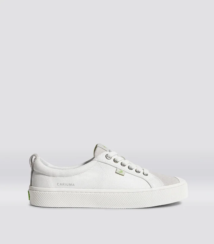 OCA Low Off-White Canvas Vintage White Suede Sneaker Women