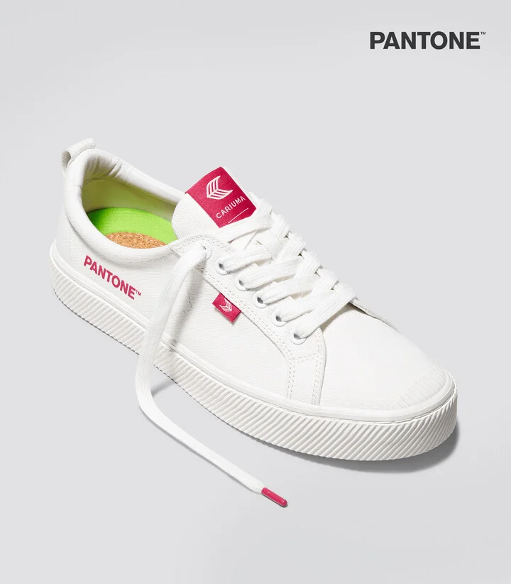 OCA Low Pantone Off-White Canvas Viva Magenta Sneaker Men - Image 2