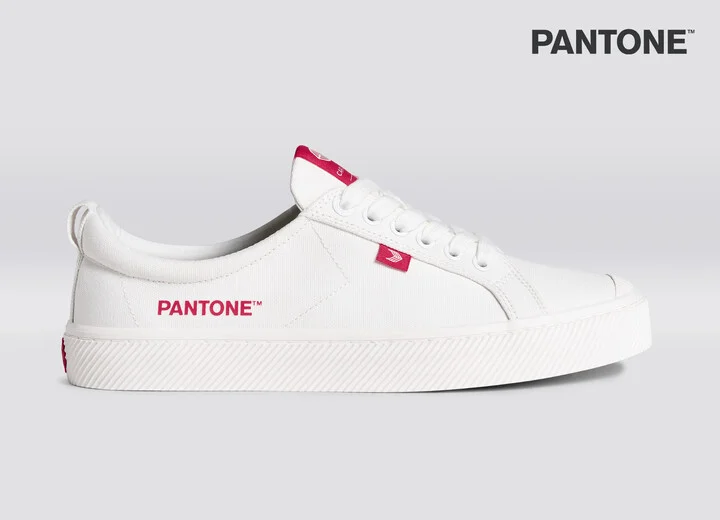 OCA Low Pantone Off-White Canvas Viva Magenta Sneaker Men - Image 3