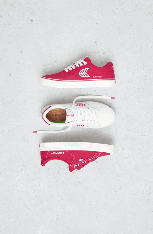 OCA Low Pantone Off-White Canvas Viva Magenta Sneaker Men - Image 11