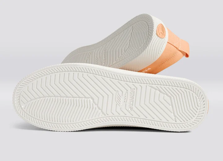 OCA Low Pantone Peach Fuzz Canvas Contrast Thread Sneaker Men - Image 5