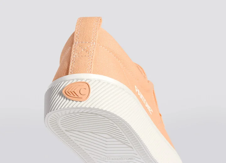 OCA Low Pantone Peach Fuzz Canvas Contrast Thread Sneaker Men - Image 6