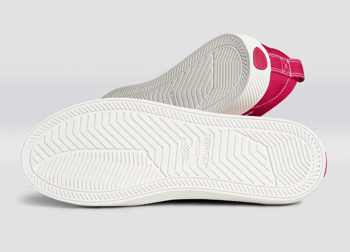 OCA Low Pantone Viva Magenta Canvas Contrast Thread Sneaker Men - Image 5