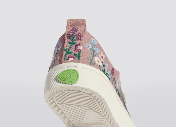 OCA Low Rose Suede Embroidered Flowers Sneaker Men - Image 6