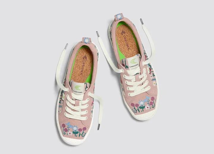 OCA Low Rose Suede Embroidered Flowers Sneaker Men - Image 7