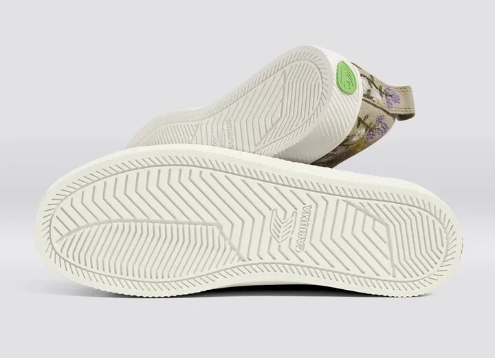 OCA Low Sand Suede Embroidered Flowers Sneaker Men - Image 5