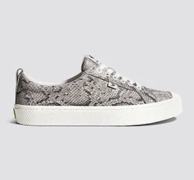 OCA Low Snake Skin Print Leather Sneaker Men - Image 8