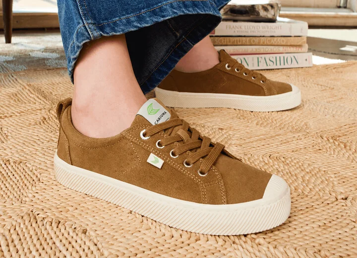 OCA Low Stripe Leopard Print Suede Sneaker Women - Image 4