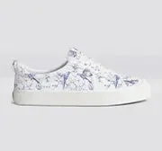 OCA Pebbled Leather White Blue Parrot Print Men - Image 5