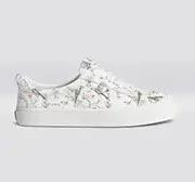 OCA Pebbled Leather White Khaki Parrot Print Men - Image 5