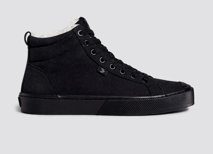 OCA THERMA High All Black Vegan Suede Boot Men - Image 3
