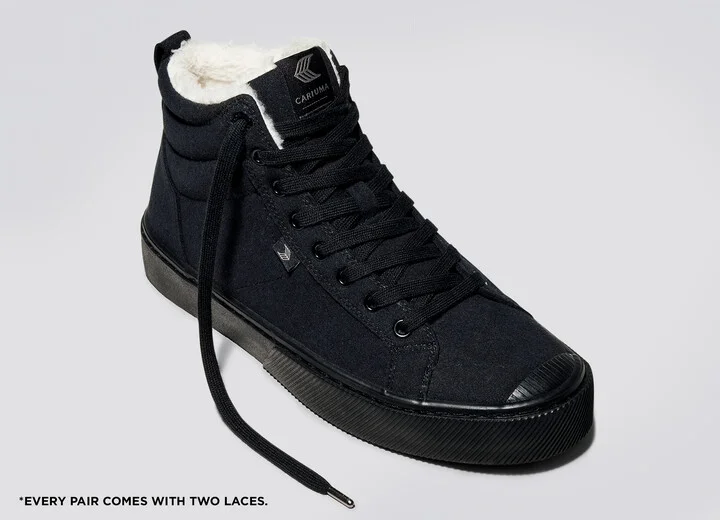 OCA THERMA High All Black Vegan Suede Boot Men - Image 4