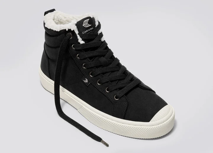 OCA THERMA High Black Vegan Suede Boot Men - Image 4