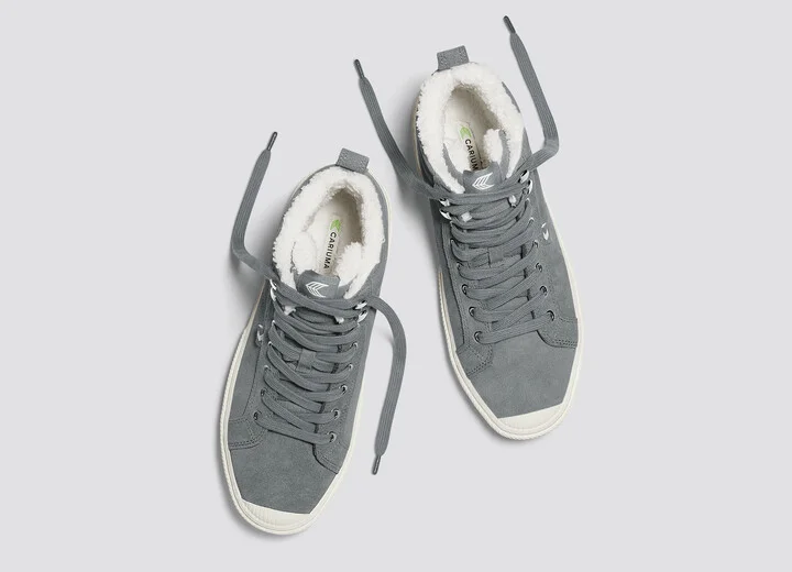 OCA Therma High Hooks Charcoal Grey Suede Boot Men - Image 7