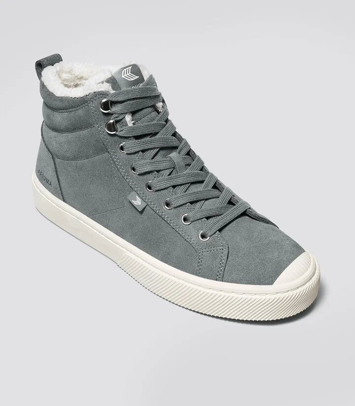 OCA Therma High Hooks Charcoal Grey Suede Boot Women - Image 2